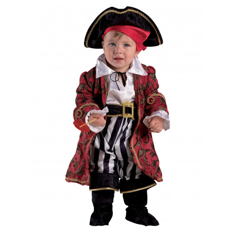 tienda Definitivo conductor Disfraz de Bebe Capitán Pirata